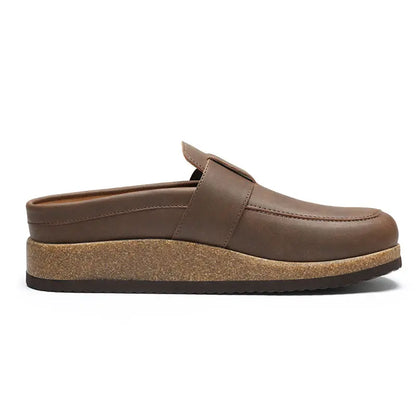 KIDMI Genuine Leather Clogs for Women Classic Memory Foam and Water Resistant Mules Slip-On Casual Shoes for Women Footwear Nonslip and Durable Clogs