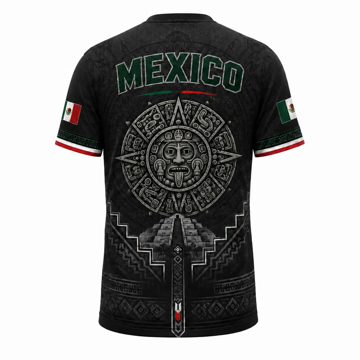 2026Men’S Mexico Heritage V-Neck Graphic Tee, Breathable Mesh Short Sleeve Shirt, Green & White Casual Summer Top