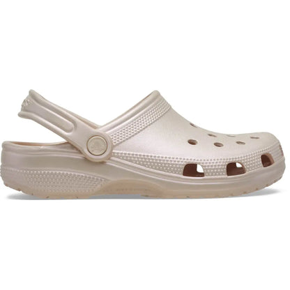 Crocs Classic Clogs with Shimmery Pearl Shine Finish