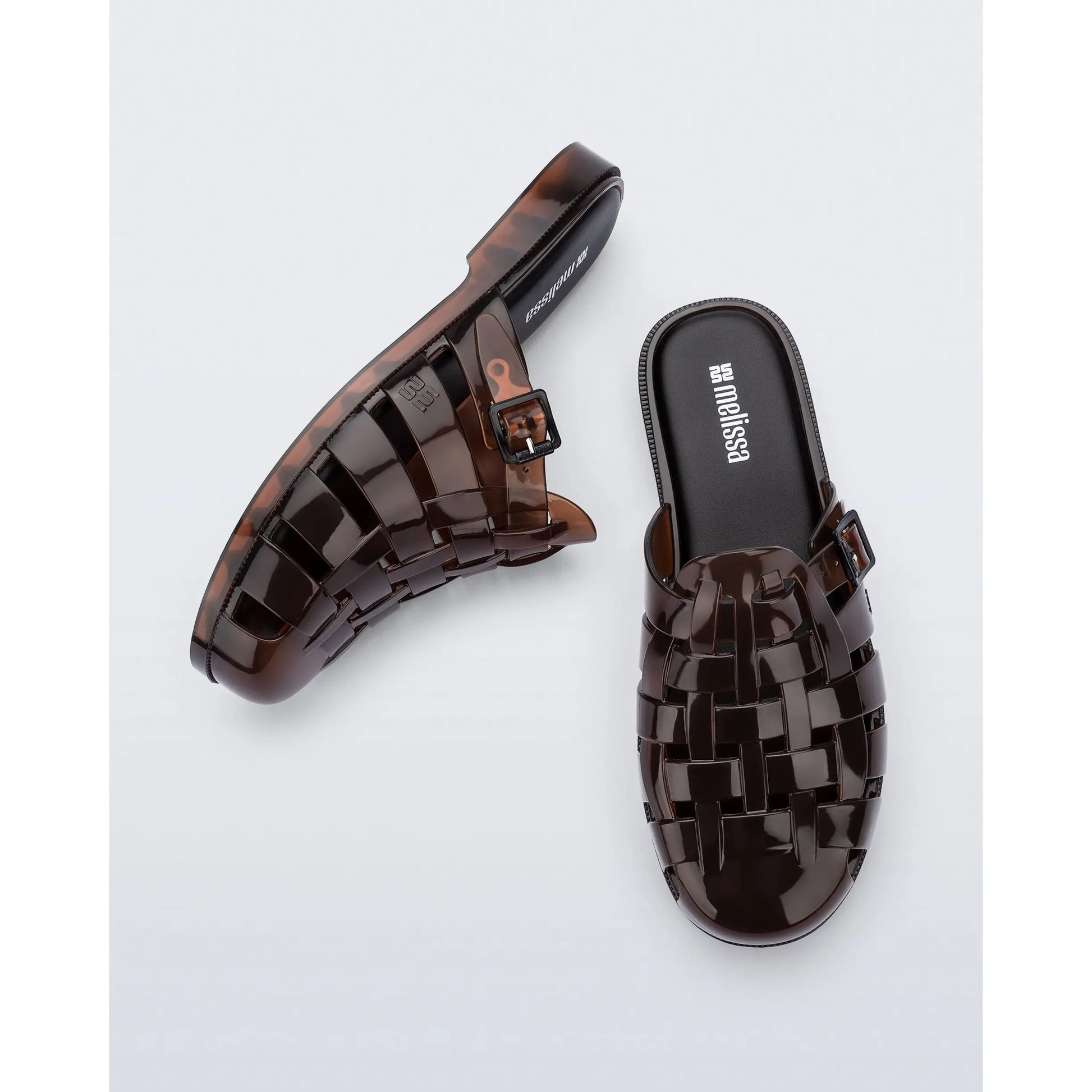 Melissa Possession Mule Slip-On Shoes with Iconic Jelly Weave Design