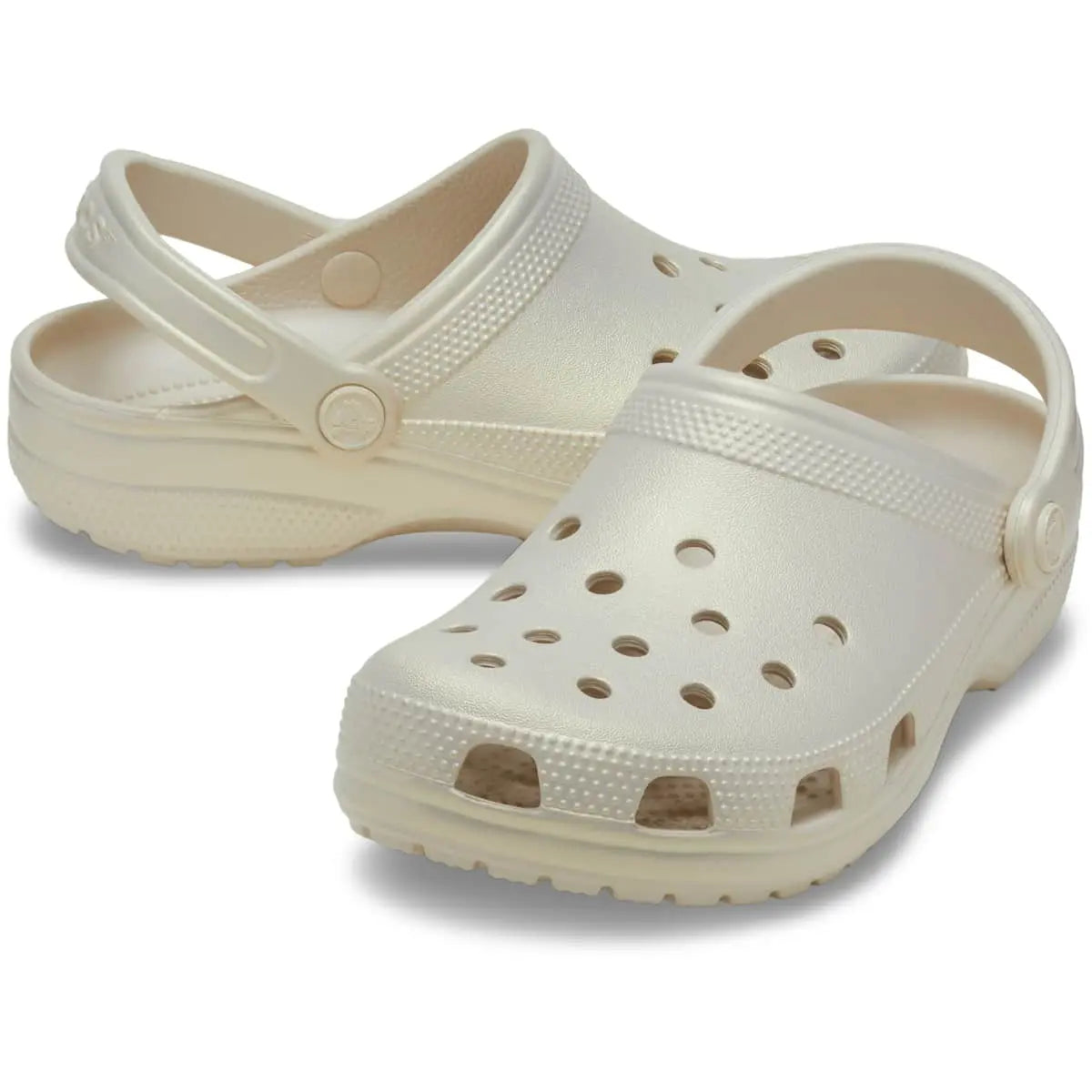 Crocs Classic Clogs with Shimmery Pearl Shine Finish