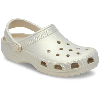 Crocs Classic Clogs with Shimmery Pearl Shine Finish