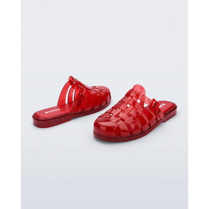 Melissa Possession Mule Slip-On Shoes with Iconic Jelly Weave Design