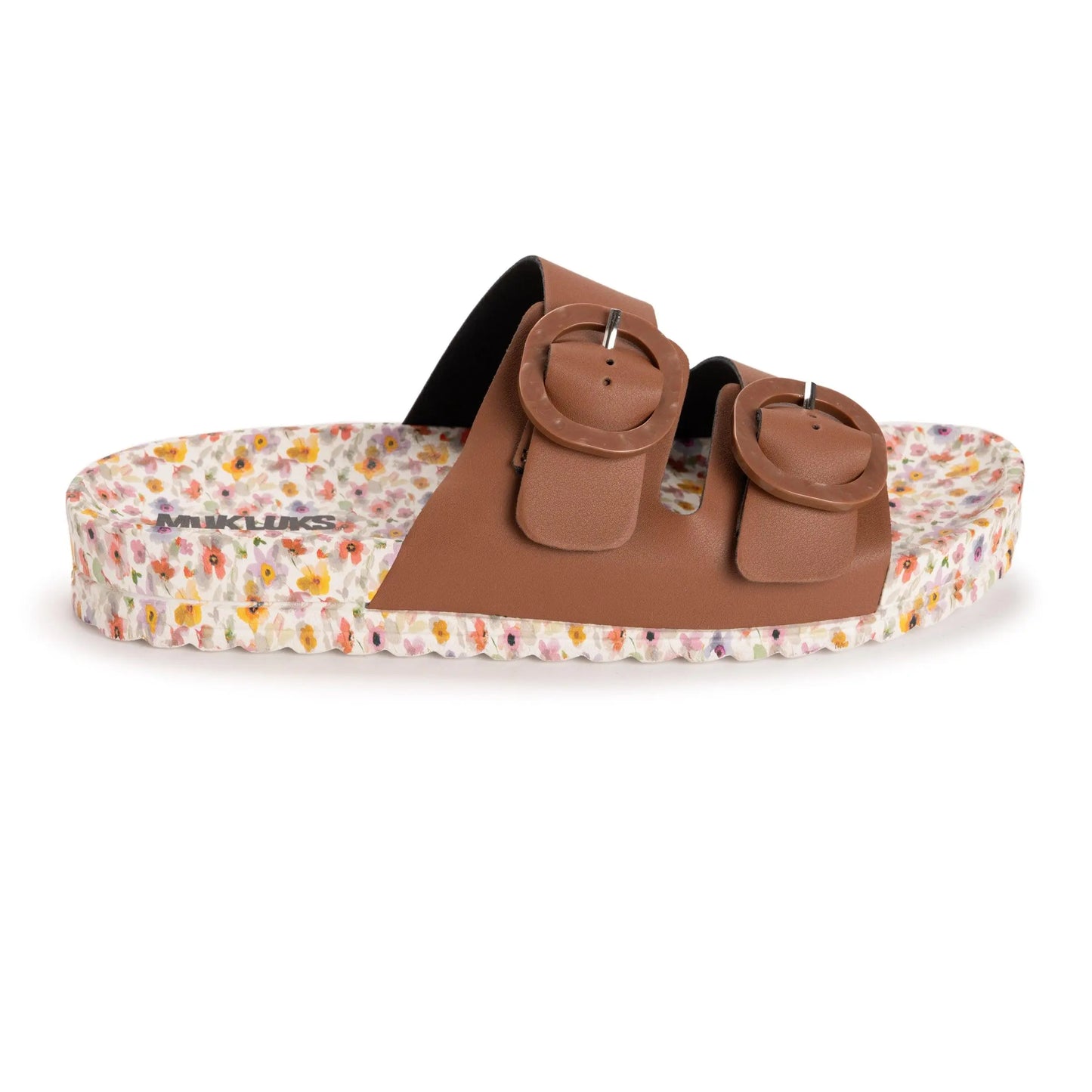 Muk Luks Women'S Sandals, Grand Cayman Printed Style with Adjustable Straps, Arch Support and Cushioned EVA Sole